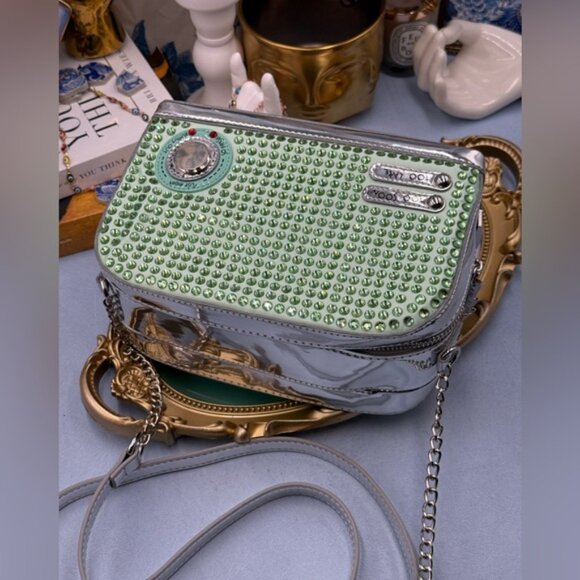 🆕 BETSEY JOHNSON 🧿 NWOT Get Toasted Green Crossbody Bag * NO POPTART WALLET* - Picture 9 of 14